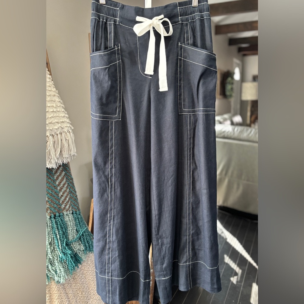 Anthropologie Maeve La Ponche Pull-On Wide-Leg Pants - Picture 5 of 10